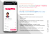 design website like clickable digital business card with qr code, vcard