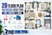 draw professional 2d floor plans in autocad