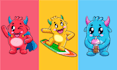 draw simple cute cartoon character