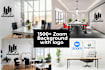 do office, zoom, and google meet background mockups