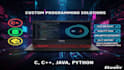 do c, cpp, python, and java programming tasks and projects