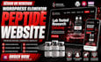 design or redesign wordpress elementor peptide website