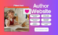 build book author website design with html CSS javascript