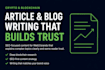 write crypto SEO content, blog posts and web3 copy for linkedin plus carousel