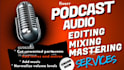 do professional youtube video and audio podcast editing