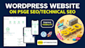 do on page optimization and technical SEO for wordpress website