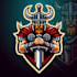 create beautiful viking warrior sword mascot logo only 12 hours