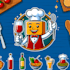 do modern awesome restaurant mascot logo design