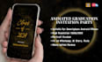 create graduation announcement invitation video