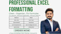 do professional excel data formatting, cleaning, and organization
