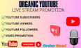 promote your youtube live stream video, live stream promotion