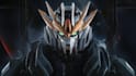 draw a realistic sci fi alien gundam character concept art