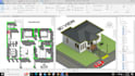 draw 2d floor plan, 3d modeling and renderings in revit, sketchup or cad