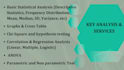 do statistical data analysis and visualization with interpretations