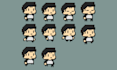create pixel art sprite sheet animation and custom characters