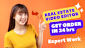 do real estate promos video editing in cinematic