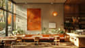 do 3d interior design of restaurant and cafe with realistic rendering