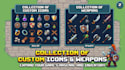 create custom pixel art icon, emote, weapon for your game assets