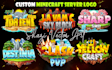 design your minecraft server logo and server icon