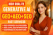 rank your website on ai with answer and generative engine optimization geo, aeo