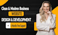 do modern business website design, redesign and wordpress website development