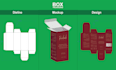 create and design accurate dieline custom template for packaging box cut lines