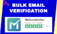 do bulk email verification, bounce testing for email list