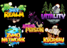craft a minecraft server logo and icon