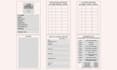 create cute pet health book, notepad layouts