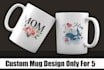 make custom coffee mug design, tote bag, t shirt graphics for your pod business