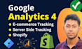 setup google analytics 4 ecommerce tracking on shopify, GTM