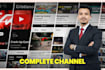 do best youtube channel create, and setup, professionally