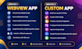 convert website to app for android and ios with webview