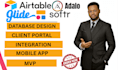 setup airtable database client portal design softr webapp automation adalo glide