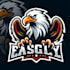 design eye catchy bald eagle mascot logo with new concept
