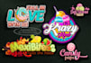 make ice cream, candy, chocolate, bakery, sweets, food logo