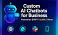 develpe ai mobile app, web chatbot , intelligent openai agent