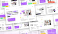 redesign clean creative pitch deck slides, powerpoint investor deck redesign