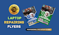 do smartphone, laptop and computer repair flyer design