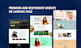design a professional landing page or business website using wix or google sites