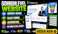 build gohighlevel website ghl landing page sales funnel automation