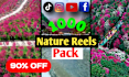 provide 2000 viral motivational and nature reels copyright free bundle