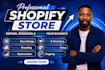 revamp shopify store update redesign setup shopify website