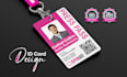 design a creative id card within 24 hours