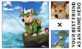 draw your pet as your favorite anime hero