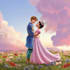 design a professional disney couple portrait