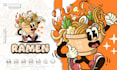 design a cartoon mascot logo for food