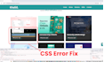 do html css bug fixing, fix js, fix responsive issues