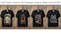 create custom t shirt designs by ai midjourney