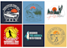 create retro, minimal vintage graphic tshirts design